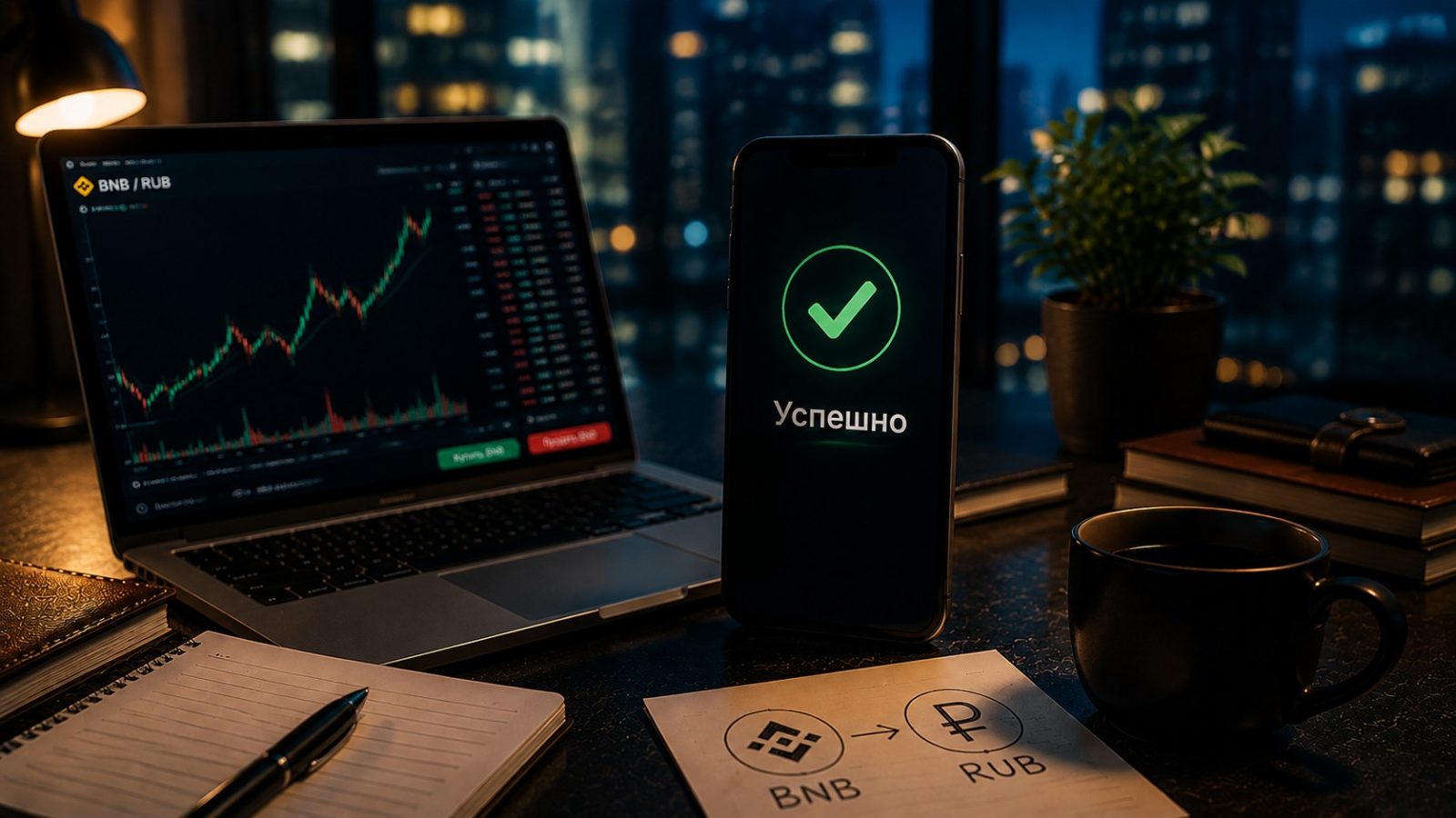 Как продать BNB за рубли без блокировки