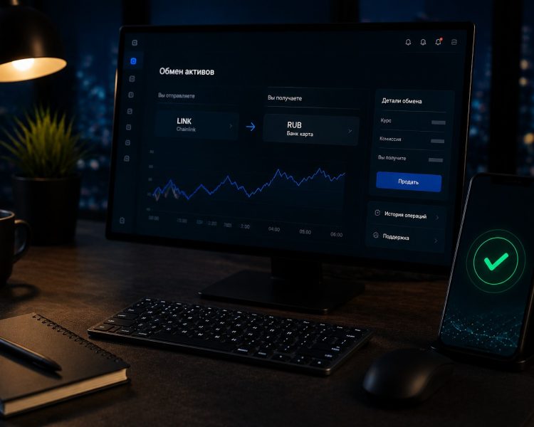 Как продать Chainlink (LINK) за рубли без блокировки