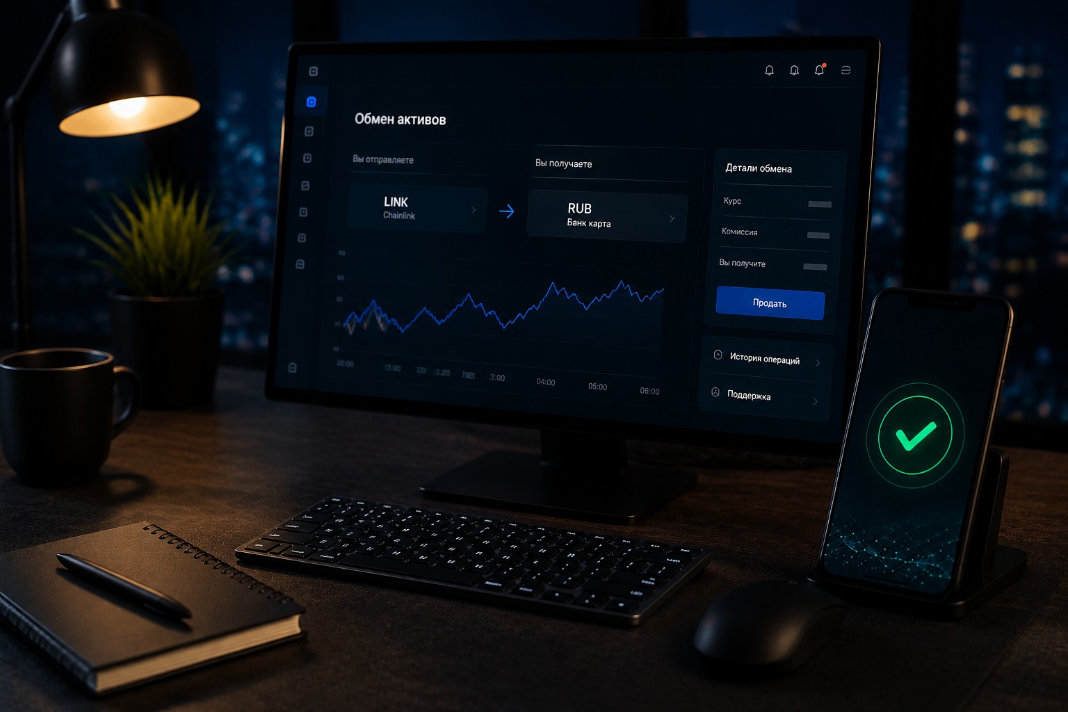 Как продать Chainlink (LINK) за рубли без блокировки