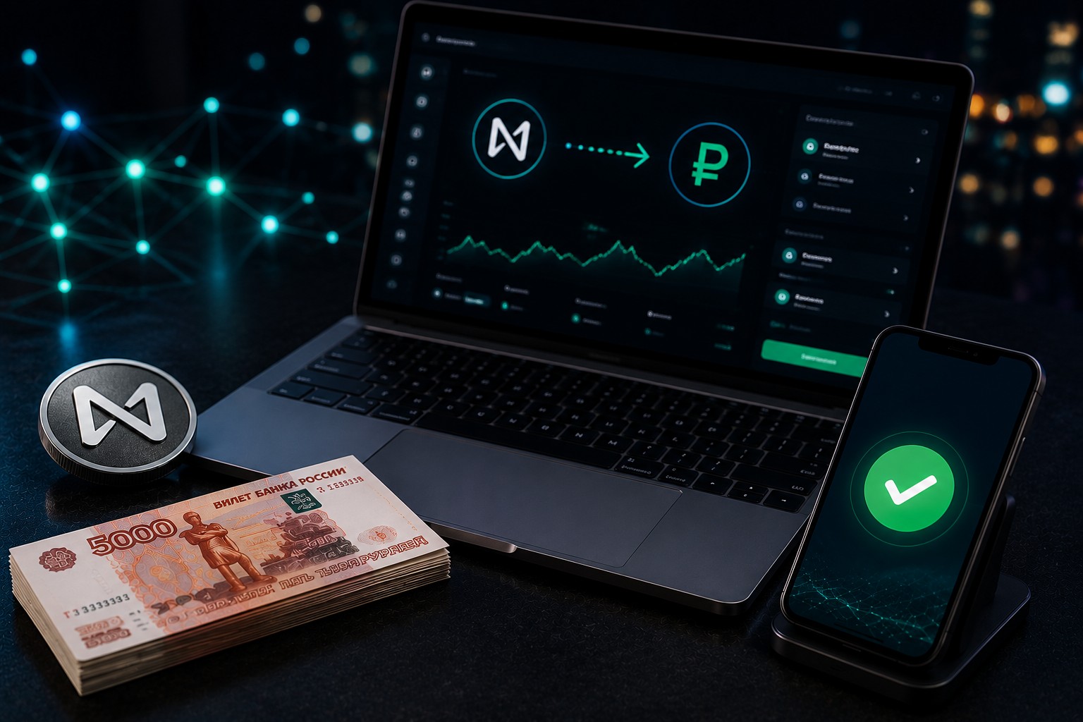 Как продать NEAR за рубли без блокировки