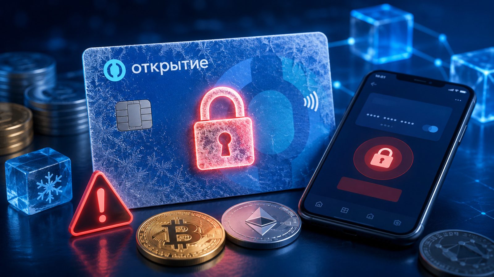 Заблокировали карту Открытие за криптовалюту: что делать
