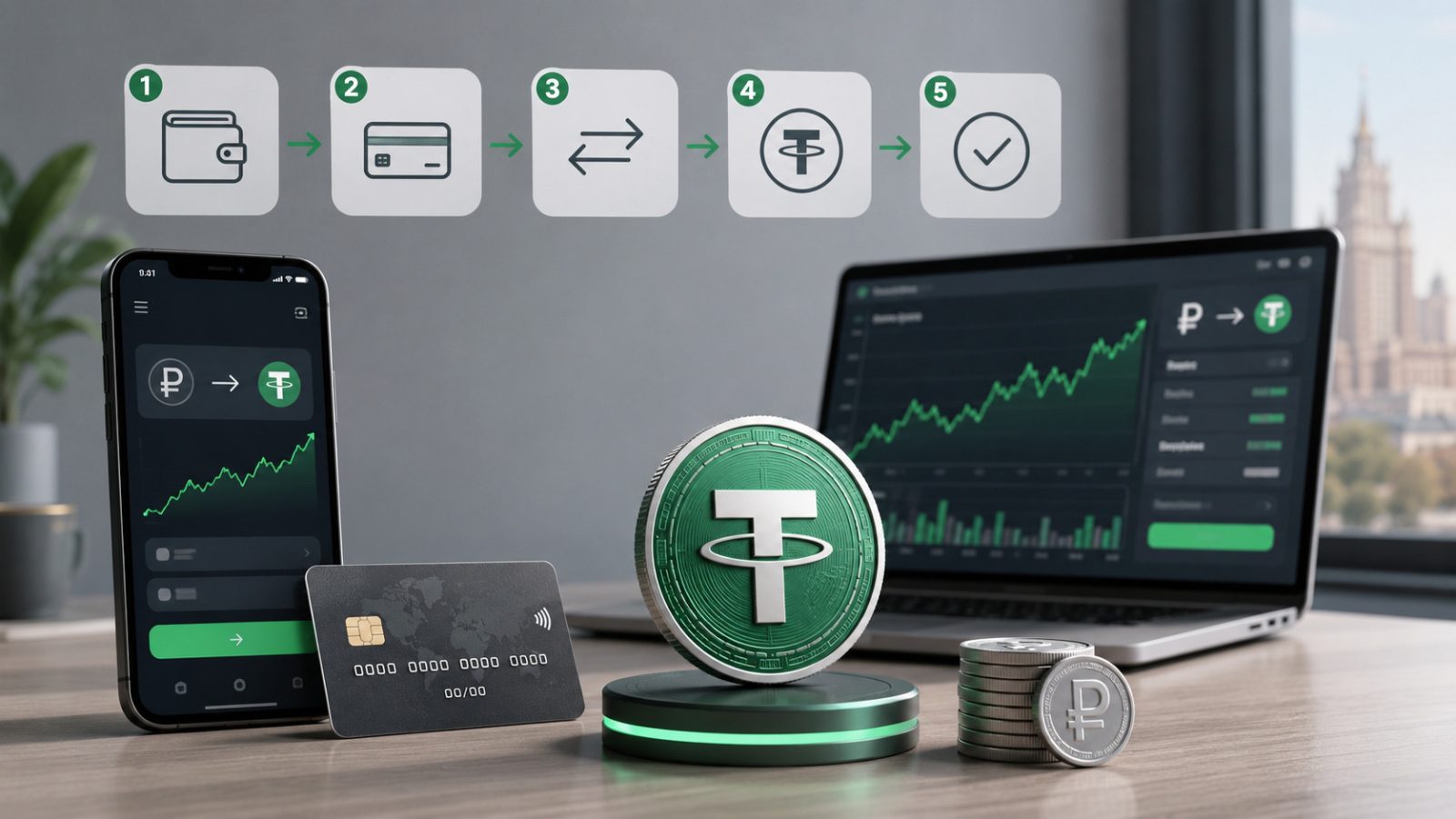 Как купить USDT (Tether) в России в 2026: пошагово