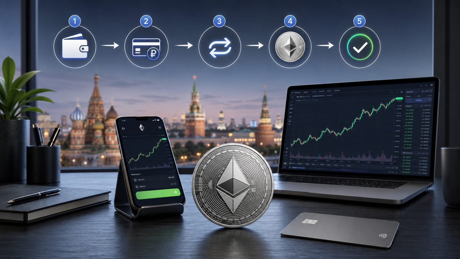 Как купить Эфириум (ETH) в России в 2026: пошагово