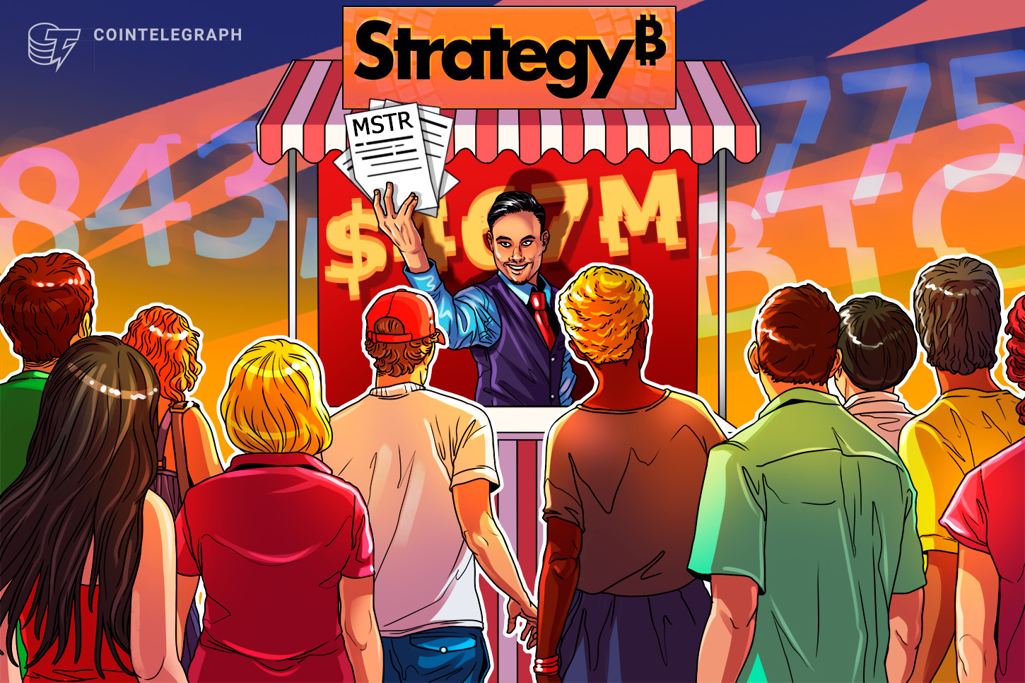Strategy продала акции MSTR на $467 млн, оставив 843,775 BTC нетронутыми — изображение Cointelegraph
